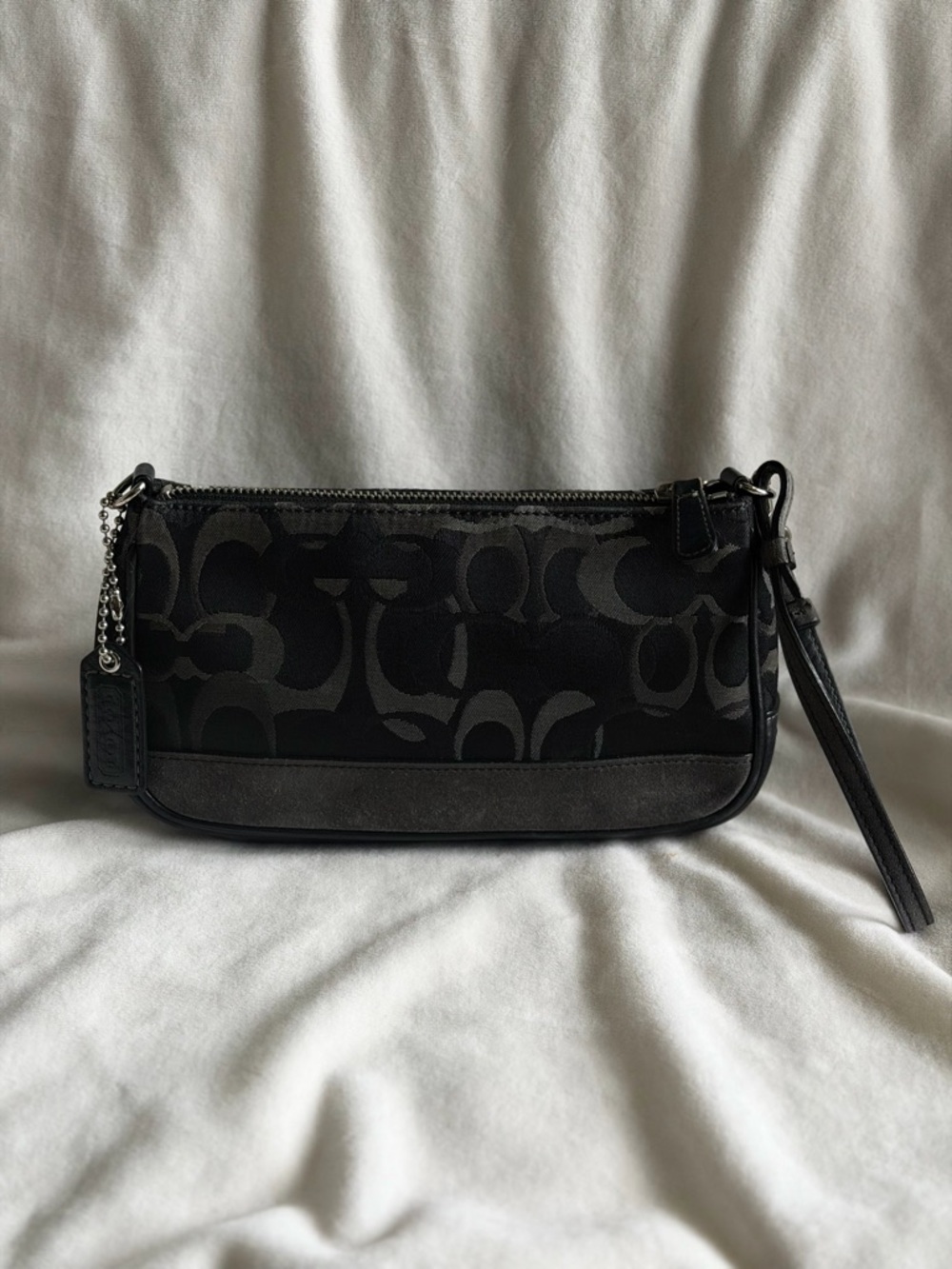 Coach Archival Signature Demi Pouch Baguette 7027 - EXCELLENT Vintage Black Y2K - Picture 2 of 9